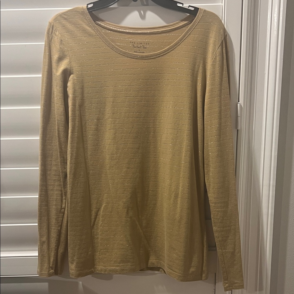 The Limited Gold Long‎ Sleeve Top